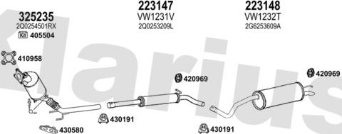 Klarius 931971E - Система випуску ОГ autocars.com.ua