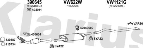 Klarius 931993U - Система випуску ОГ autocars.com.ua