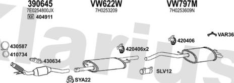 Klarius 931994U - Система випуску ОГ autocars.com.ua