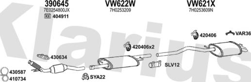Klarius 931997U - Система випуску ОГ autocars.com.ua