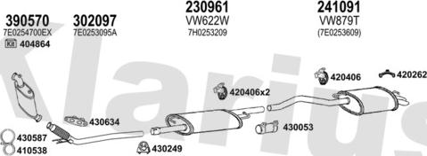 Klarius 932000E - Система випуску ОГ autocars.com.ua