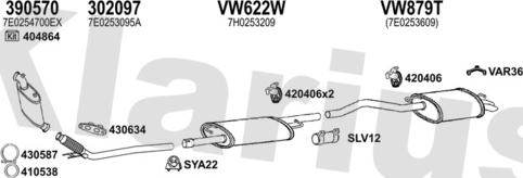 Klarius 932000U - Система випуску ОГ autocars.com.ua