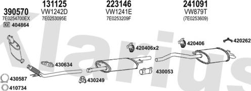 Klarius 932020E - Система випуску ОГ autocars.com.ua