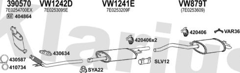 Klarius 932020U - Система випуску ОГ autocars.com.ua