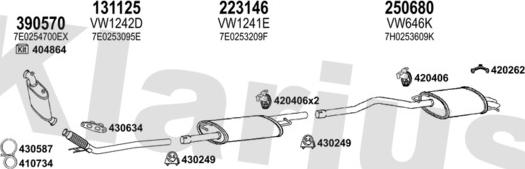 Klarius 932023E - Система випуску ОГ autocars.com.ua