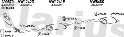 Klarius 932023U - Система випуску ОГ autocars.com.ua