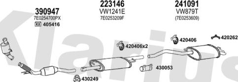 Klarius 932027E - Система випуску ОГ autocars.com.ua