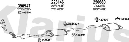 Klarius 932028E - Система випуску ОГ autocars.com.ua