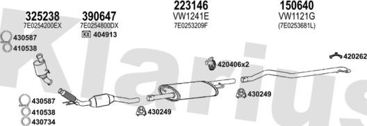 Klarius 932031E - Система выпуска ОГ avtokuzovplus.com.ua