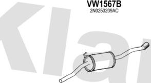 Klarius 932186U - Система випуску ОГ autocars.com.ua