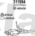 Klarius 932443U - Система випуску ОГ autocars.com.ua