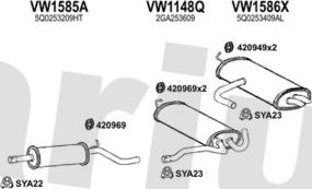 Klarius 932621U - Система випуску ОГ autocars.com.ua