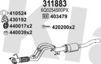 Klarius 932664E - Система випуску ОГ autocars.com.ua