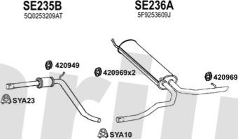 Klarius 932689U - Система випуску ОГ autocars.com.ua