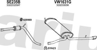 Klarius 932690U - Система випуску ОГ autocars.com.ua