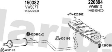 Klarius 932699E - Система випуску ОГ autocars.com.ua