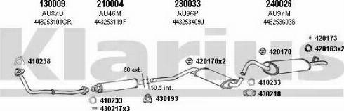 Klarius 940182E - Система випуску ОГ autocars.com.ua