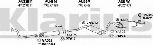 Klarius 940183U - Система випуску ОГ autocars.com.ua