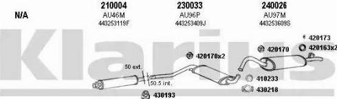 Klarius 940282E - Система випуску ОГ autocars.com.ua