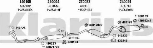 Klarius 940290E - Система випуску ОГ autocars.com.ua
