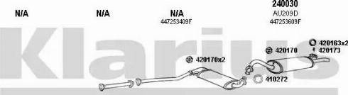 Klarius 940302E - Система випуску ОГ autocars.com.ua