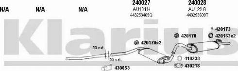 Klarius 940303E - Система випуску ОГ autocars.com.ua