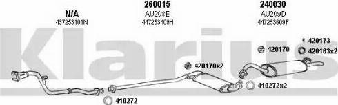 Klarius 940315E - Система випуску ОГ autocars.com.ua