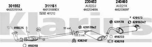 Klarius 940380E - Система випуску ОГ autocars.com.ua