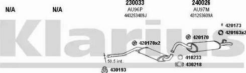 Klarius 940381E - Система випуску ОГ autocars.com.ua
