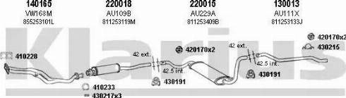 Klarius 940389E - Система випуску ОГ autocars.com.ua