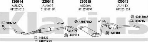 Klarius 940401E - Система випуску ОГ autocars.com.ua