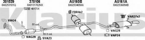 Klarius 940432U - Система випуску ОГ autocars.com.ua