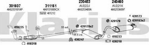 Klarius 940447E - Система випуску ОГ autocars.com.ua