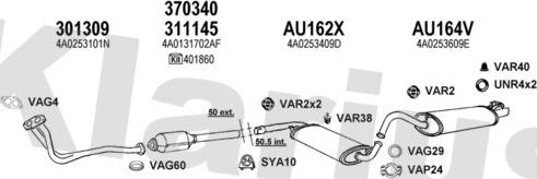 Klarius 940470U - Система випуску ОГ autocars.com.ua