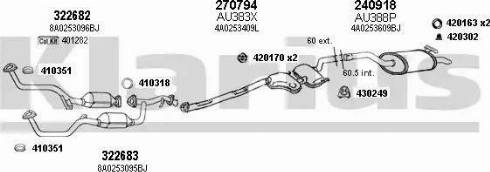 Klarius 940510E - Система випуску ОГ autocars.com.ua