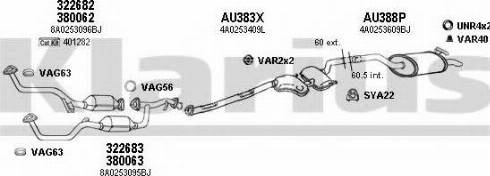 Klarius 940510U - Система випуску ОГ autocars.com.ua