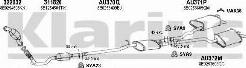 Klarius 940605U - Система випуску ОГ autocars.com.ua