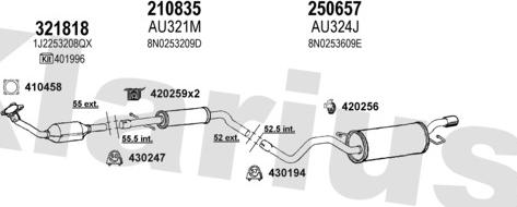 Klarius 940635E - Система випуску ОГ autocars.com.ua