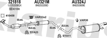 Klarius 940635U - Система випуску ОГ autocars.com.ua