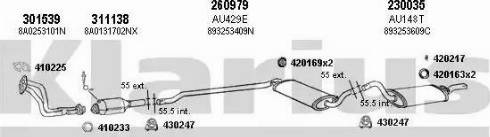 Klarius 940656E - Система випуску ОГ autocars.com.ua