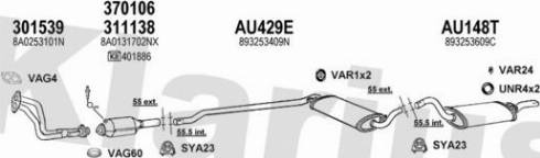 Klarius 940656U - Система випуску ОГ autocars.com.ua