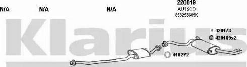 Klarius 940691E - Система випуску ОГ autocars.com.ua