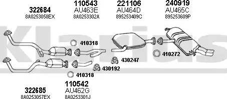 Klarius 940766E - Система випуску ОГ autocars.com.ua