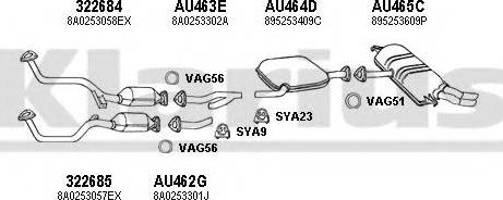 Klarius 940766U - Система випуску ОГ autocars.com.ua
