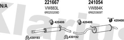 Klarius 940843E - Система випуску ОГ autocars.com.ua