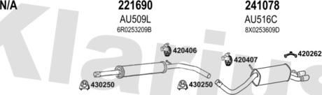 Klarius 940853E - Система випуску ОГ autocars.com.ua