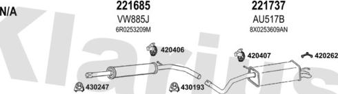 Klarius 940862E - Система випуску ОГ autocars.com.ua