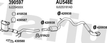 Klarius 940906U - Система випуску ОГ autocars.com.ua