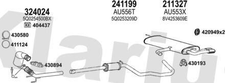 Klarius 940936E - Система випуску ОГ autocars.com.ua