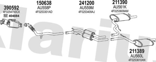 Klarius 940940E - Система випуску ОГ autocars.com.ua